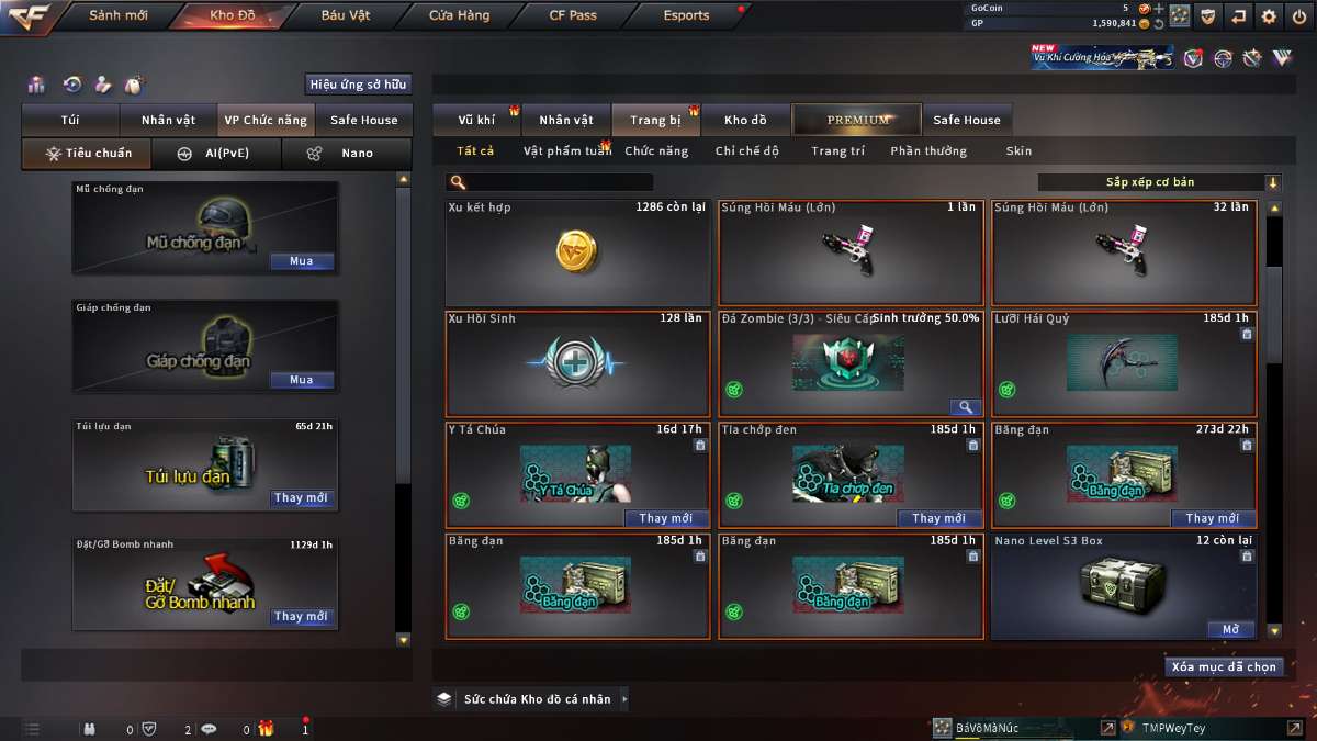 shop acc cf uy tin gia re